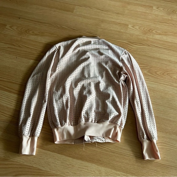 Touché LA x Morgan Stewart Light Pink Bomber Athletic Jacket XS - Picture 8 of 8